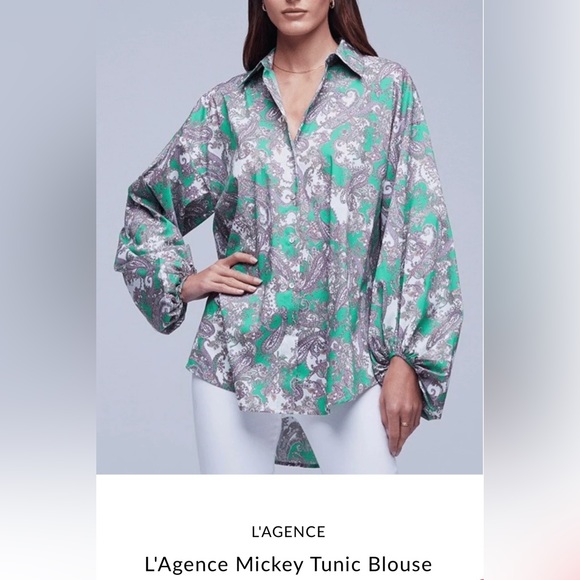 L’agence paisley green tunic - Picture 3 of 3